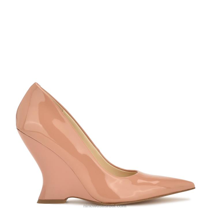 Nine West 24FH1138 eaava טריזי אצבע מחודדת פטנט טבעי קל