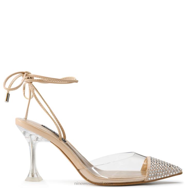 Nine West 24FH1240 haina קרסול עוטף משאבות ורוד/שקוף