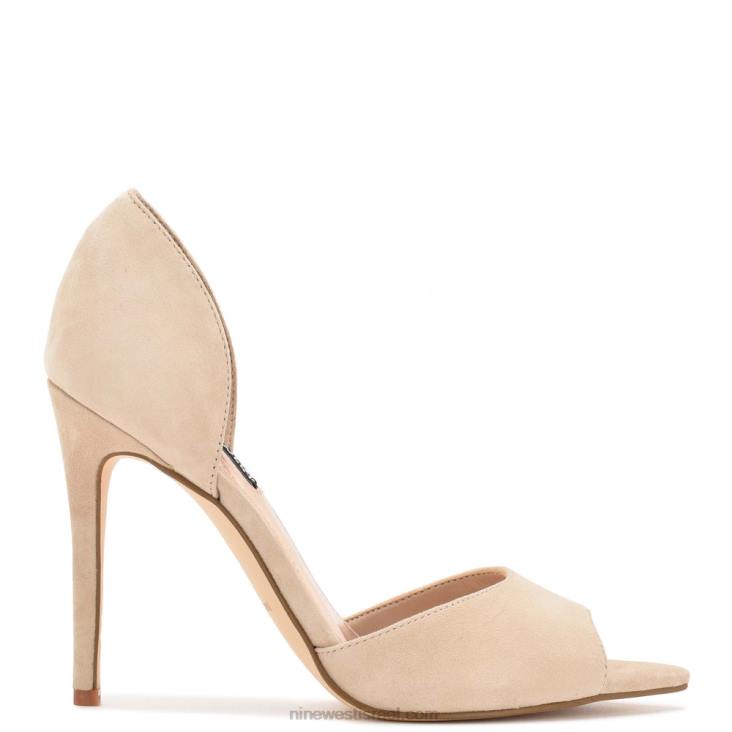 Nine West 24FH1316 מחיר משאבות peep toe זמש עירום בקושי