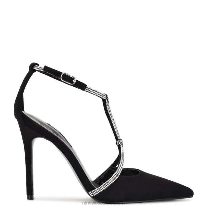 Nine West 24FH1358 משאבות Fabel מחודדות זמש שחור