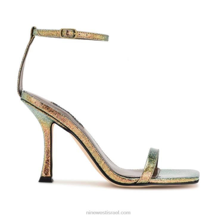 Nine West 24FH1840 סנדלי רצועת קרסול של yess נצנצים ברונזה