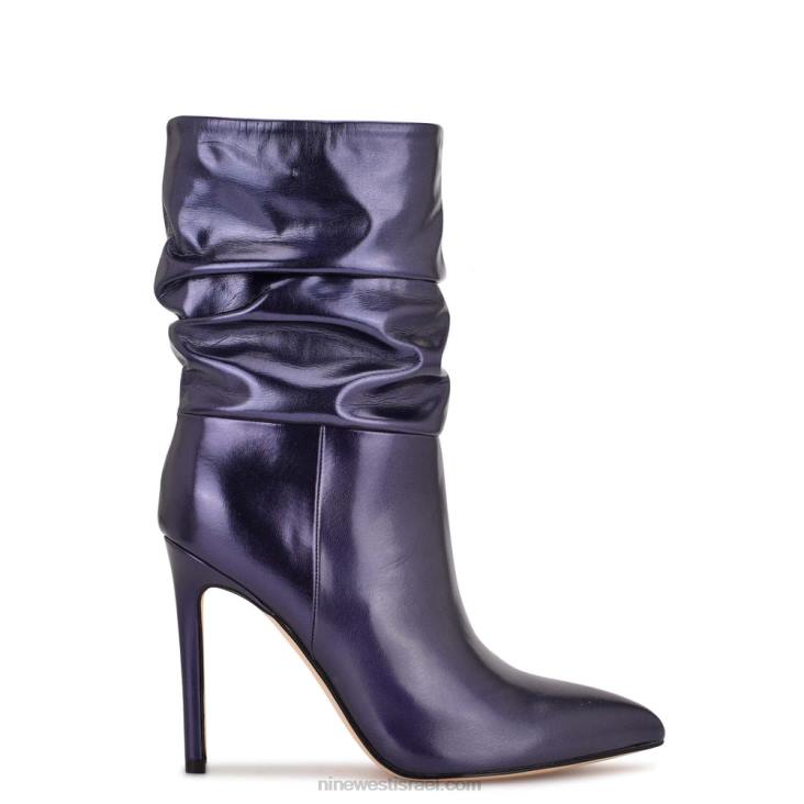 Nine West 24FH1882 נעלי שמלת ג'ן חיל הים מתכתי