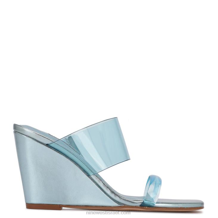 Nine West 24FH1915 סנדלי טריז של נאטס כְּחוֹל