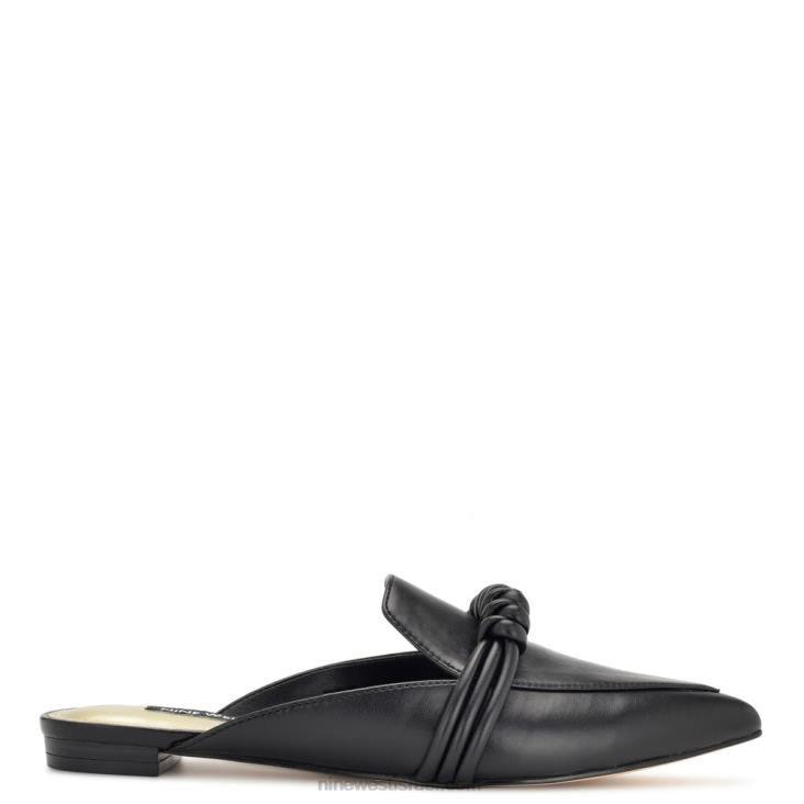 Nine West 24FH2107 אליבי פרדות שטוחות שָׁחוֹר