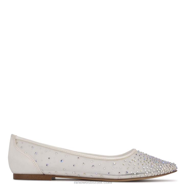 Nine West 24FH2289 להגביר את הבוהן המחודדת רשת לבנה