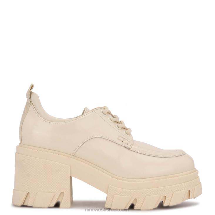 Nine West 24FH2317 סוליית זיז עם עקבים של דניאל אוקספורד פטנט קרם שיק