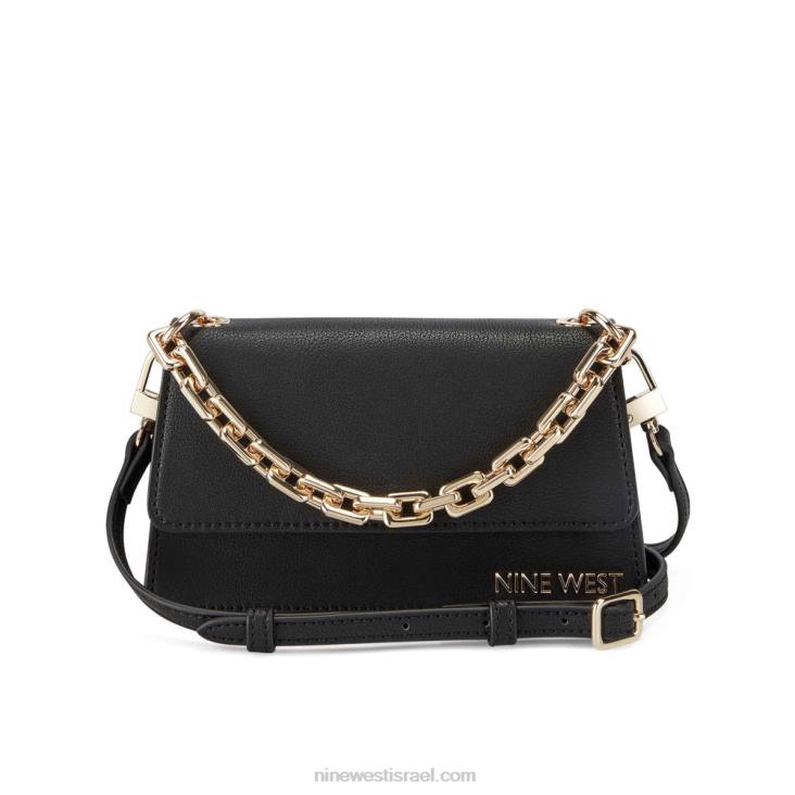 Nine West 24FH2413 דש crossbody של anais מיני שָׁחוֹר