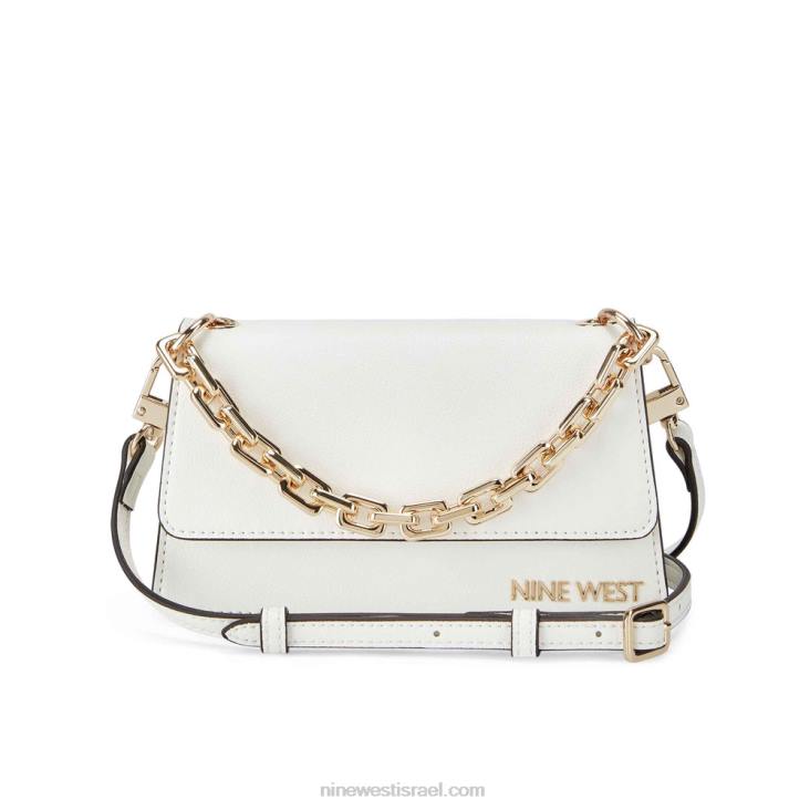 Nine West 24FH2416 דש crossbody של anais מיני אופטי לבן
