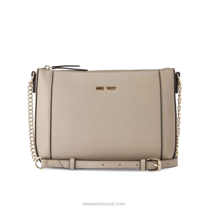 Nine West 24FH2433 רוכסן עליון בזיליקום Crossbody אֶבֶן סְפוֹג