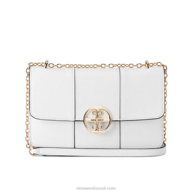 Nine West 24FH2447 תיק כתף להמרה של carol אופטי לבן