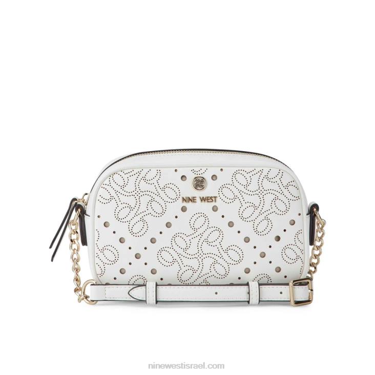 Nine West 24FH2458 Delaine מיני מצלמת Crossbody אופטי לבן