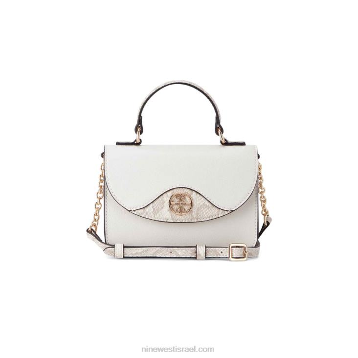 Nine West 24FH2479 ידית עליונה של ג'נבה Crossbody חלב מולטי