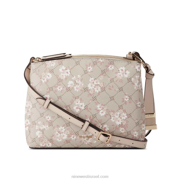Nine West 24FH2513 levona mini a-list crossbody לוגו פרחוני