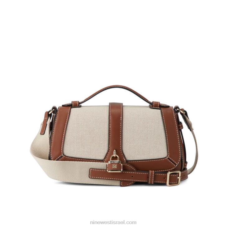 Nine West 24FH2541 דש shirin crossbody קנבס שיזוף אוכף