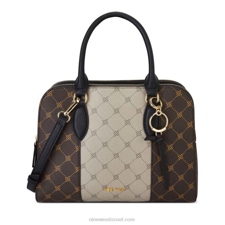 Nine West 24FH2770 cyra a list ילקוט לוגו לוז/חום