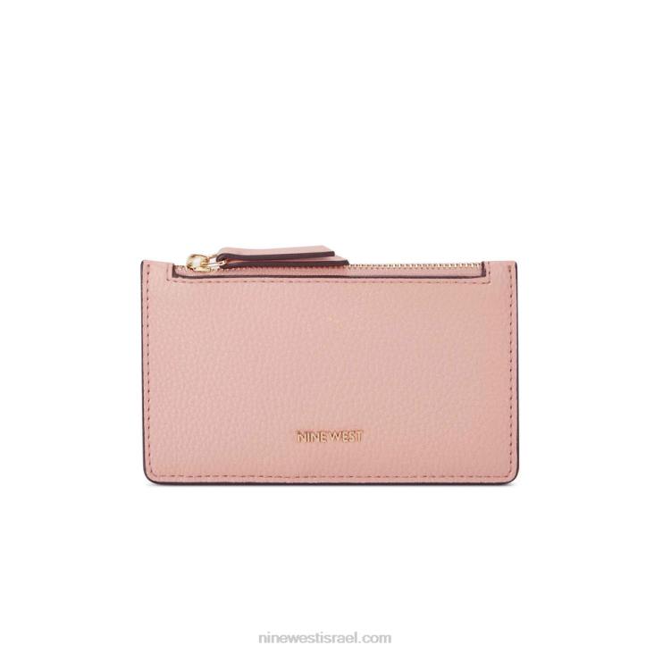 Nine West 24FH2830 נרתיק כרטיס מטבע של lawson ורוד טרה