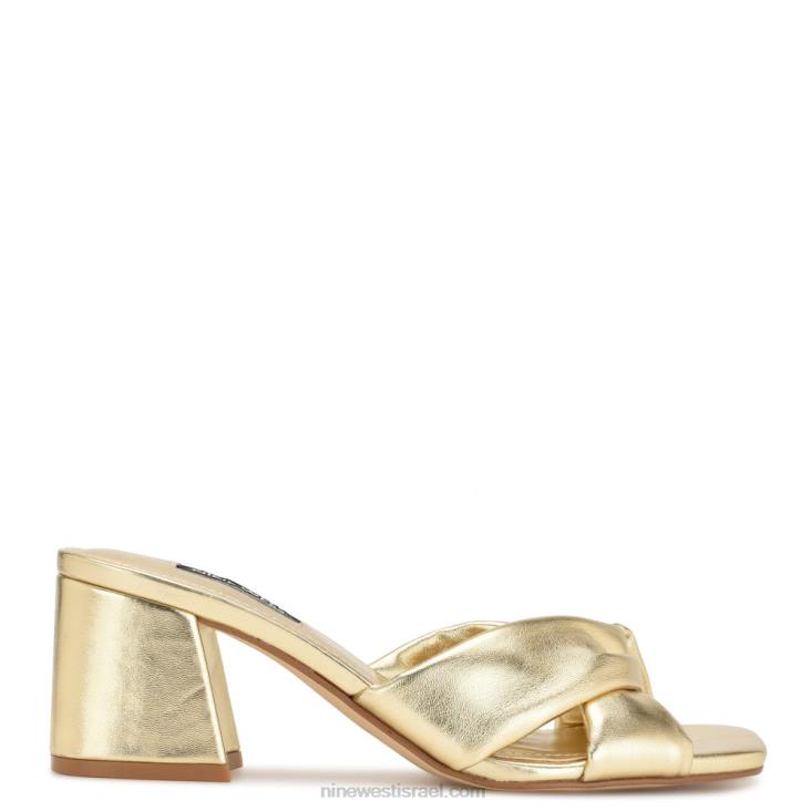 Nine West 24FH328 לאסוף שקופיות עם עקבים פלטינו Nine West 24FH328 לאסוף שקופיות עם עקבים פלטינו