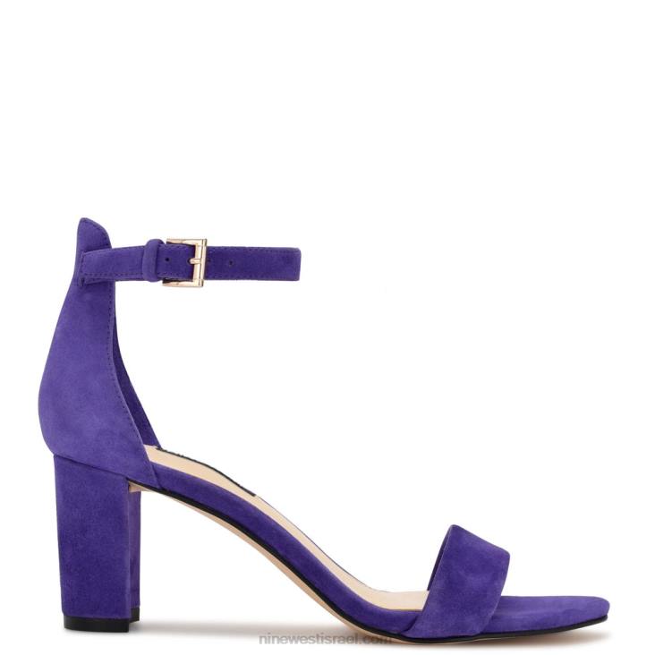 Nine West 24FH469 סנדלי עקב בלוק רצועת קרסול pruce זמש סגול Nine West 24FH469 סנדלי עקב בלוק רצועת קרסול pruce זמש סגול