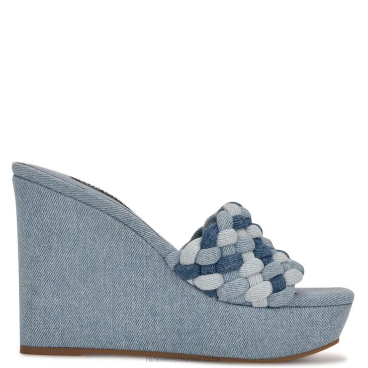 Nine West 24FH614 סנדלי החלקה של kat platform