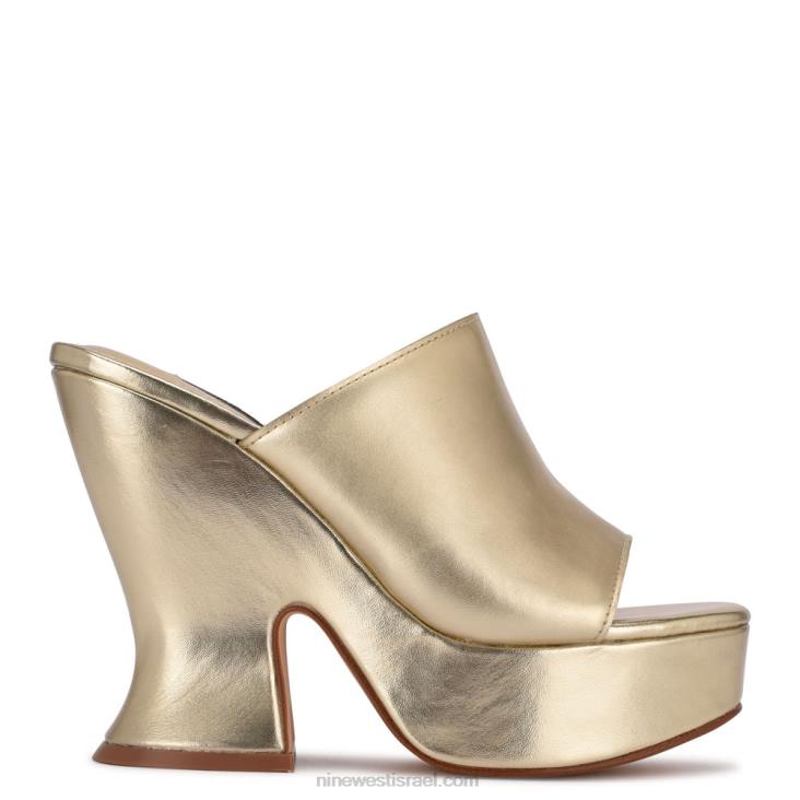 Nine West 24FH640 סנדלי החלקה של פלטפורמת פרחים