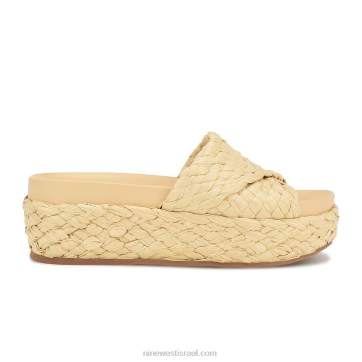 Nine West 24FH647 סנדלי espadrille canni רפיה טבעית