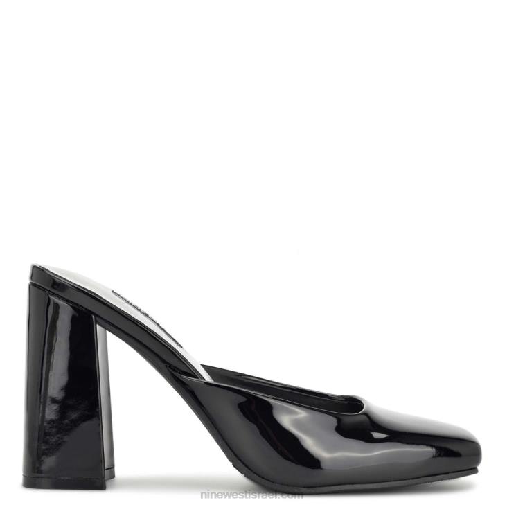 Nine West 24FH691 מגלשות יוגי עקב פטנט שחור Nine West 24FH691 מגלשות יוגי עקב פטנט שחור
