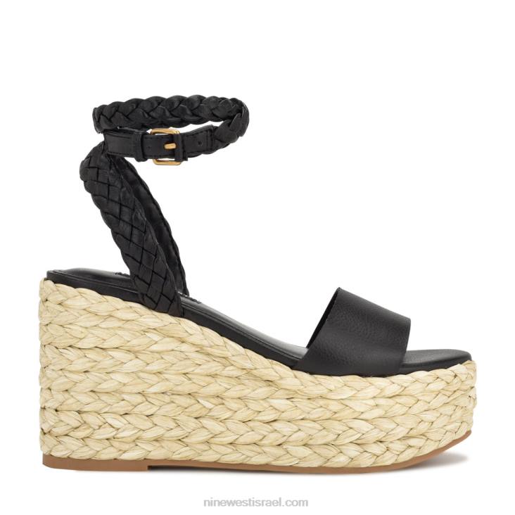 Nine West 24FH754 סנדלי טריז של keily espadrille שָׁחוֹר