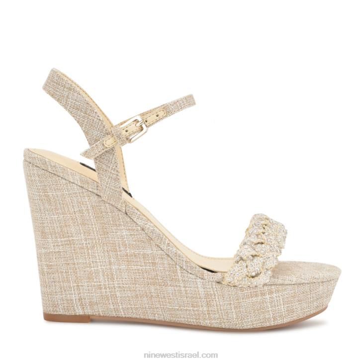 Nine West 24FH759 סנדלי טריז hallora אור טבעי
