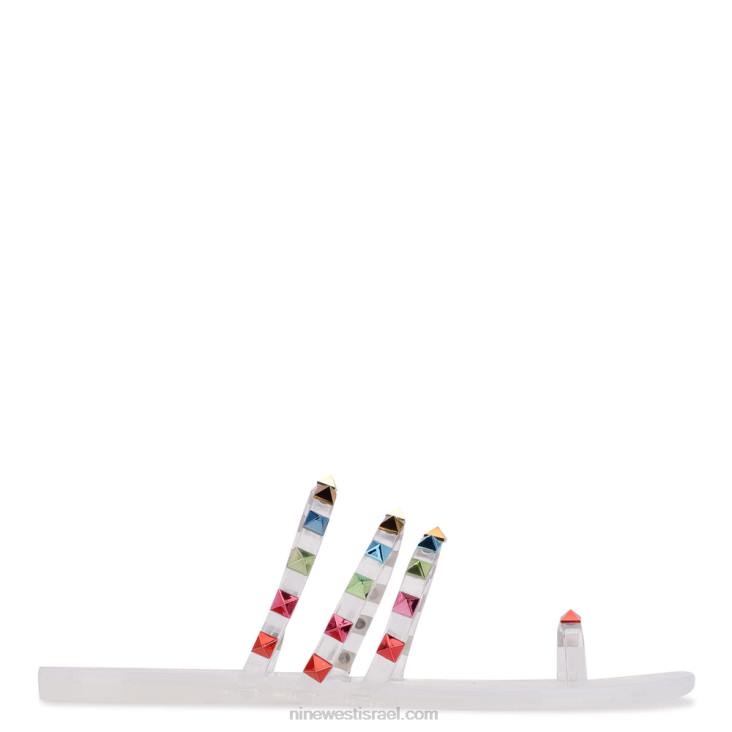 Nine West 24FH813 סנדלי קרטי ג'לי ברור רב Nine West 24FH813 סנדלי קרטי ג'לי ברור רב