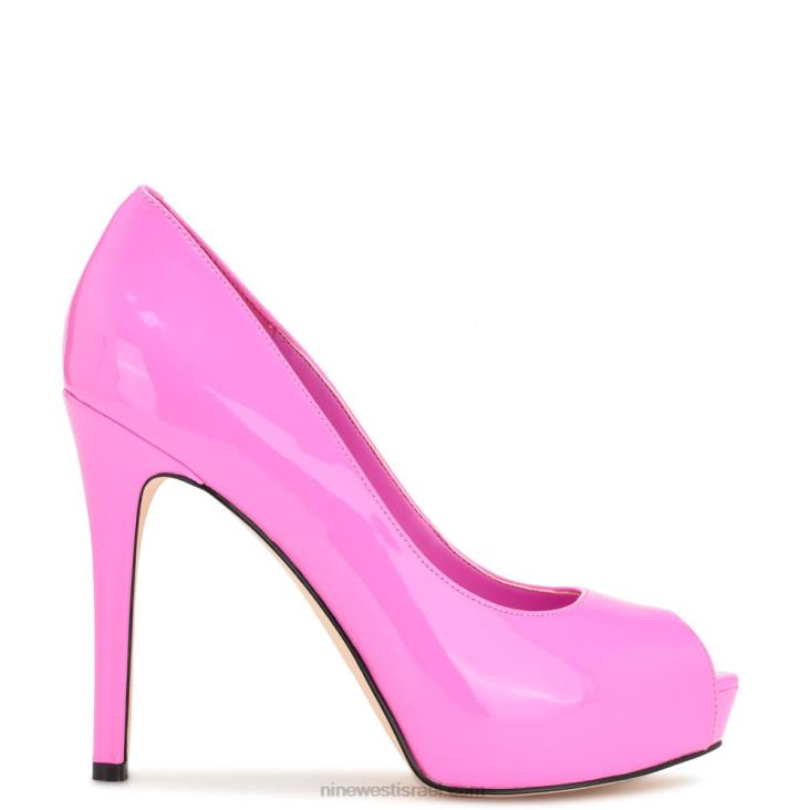 Nine West 24FH917 משאבות ה-hethr platform peep toe פטנט ורוד Nine West 24FH917 משאבות ה-hethr platform peep toe פטנט ורוד