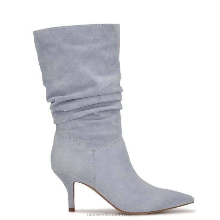 Nine West 24FH956 מגפי שמלת mycki זמש כחול בהיר