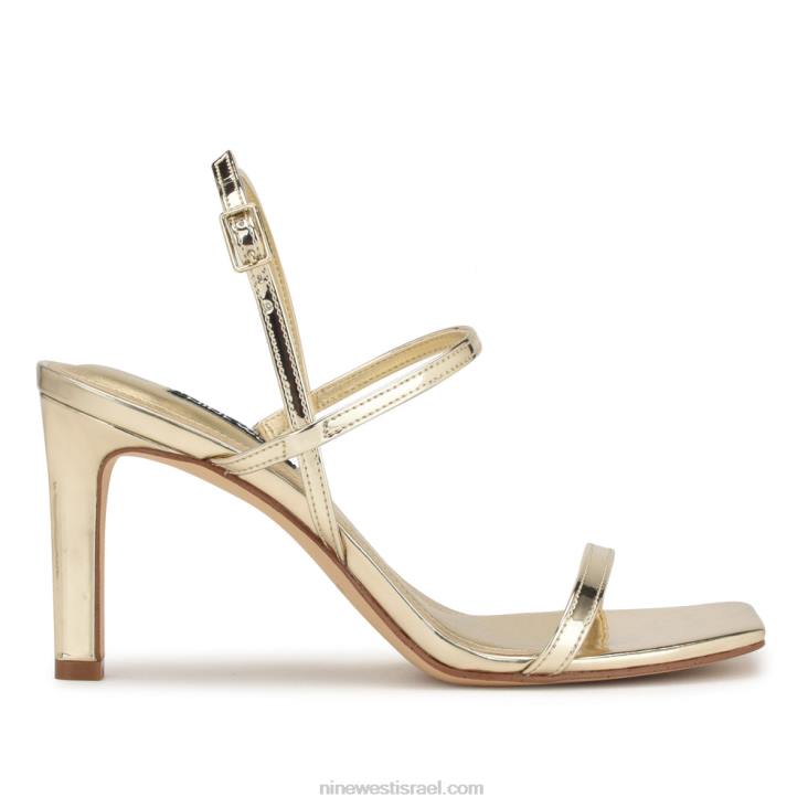 Nine West 24FH163 סנדלי slingback עם עקבים של olah פלטינו